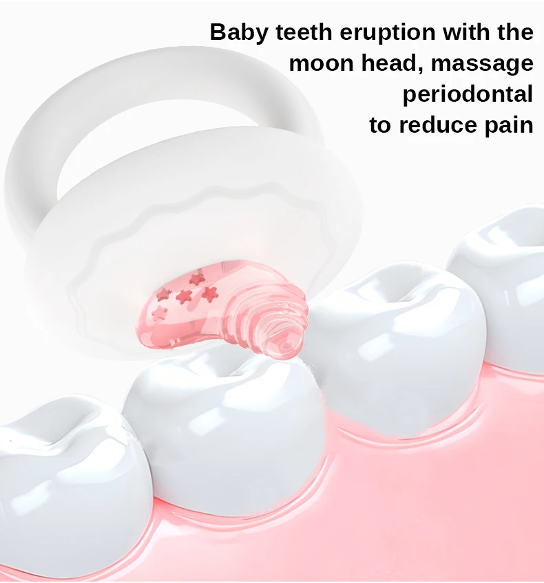 New Arrivals Ultra Soft Food Grade Silicone Baby Teething Toys Bpa Free Moon Cloud Baby Silicone Teethers Ring For Babies