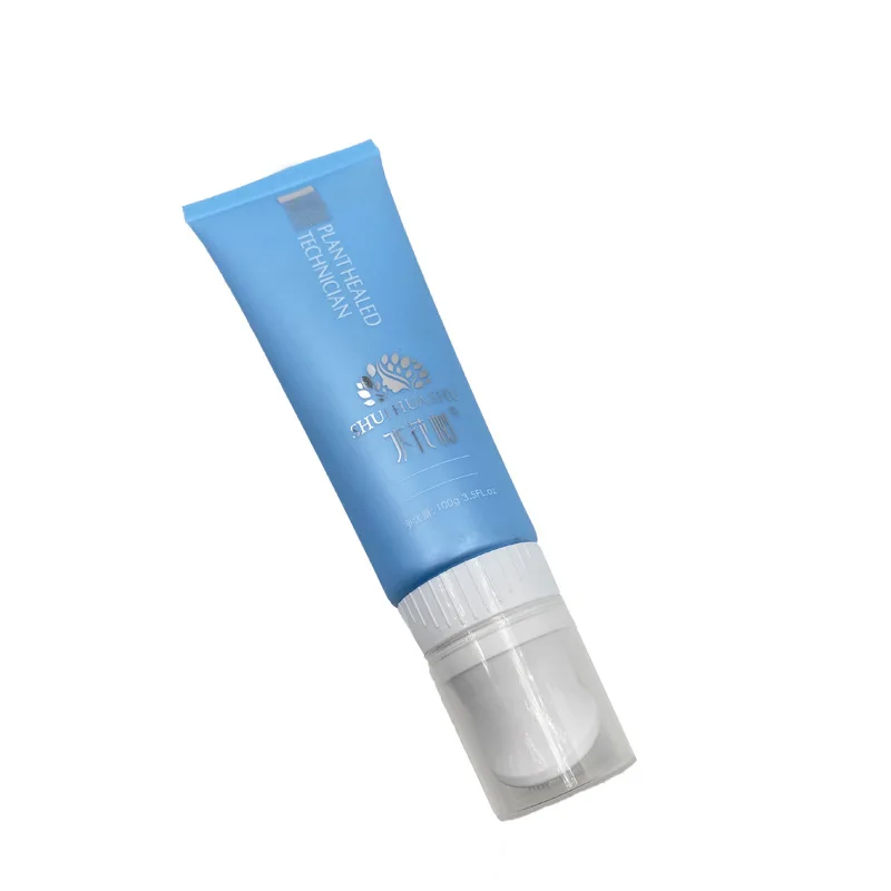 80-450ml face clean tube soft rubber brush massage facial cleanser tube 100ml cosmetic packaging tube container