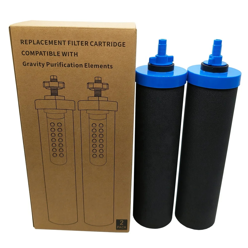 0.01 um water filter silver loaded carbon block composite with UF filter for gravity system