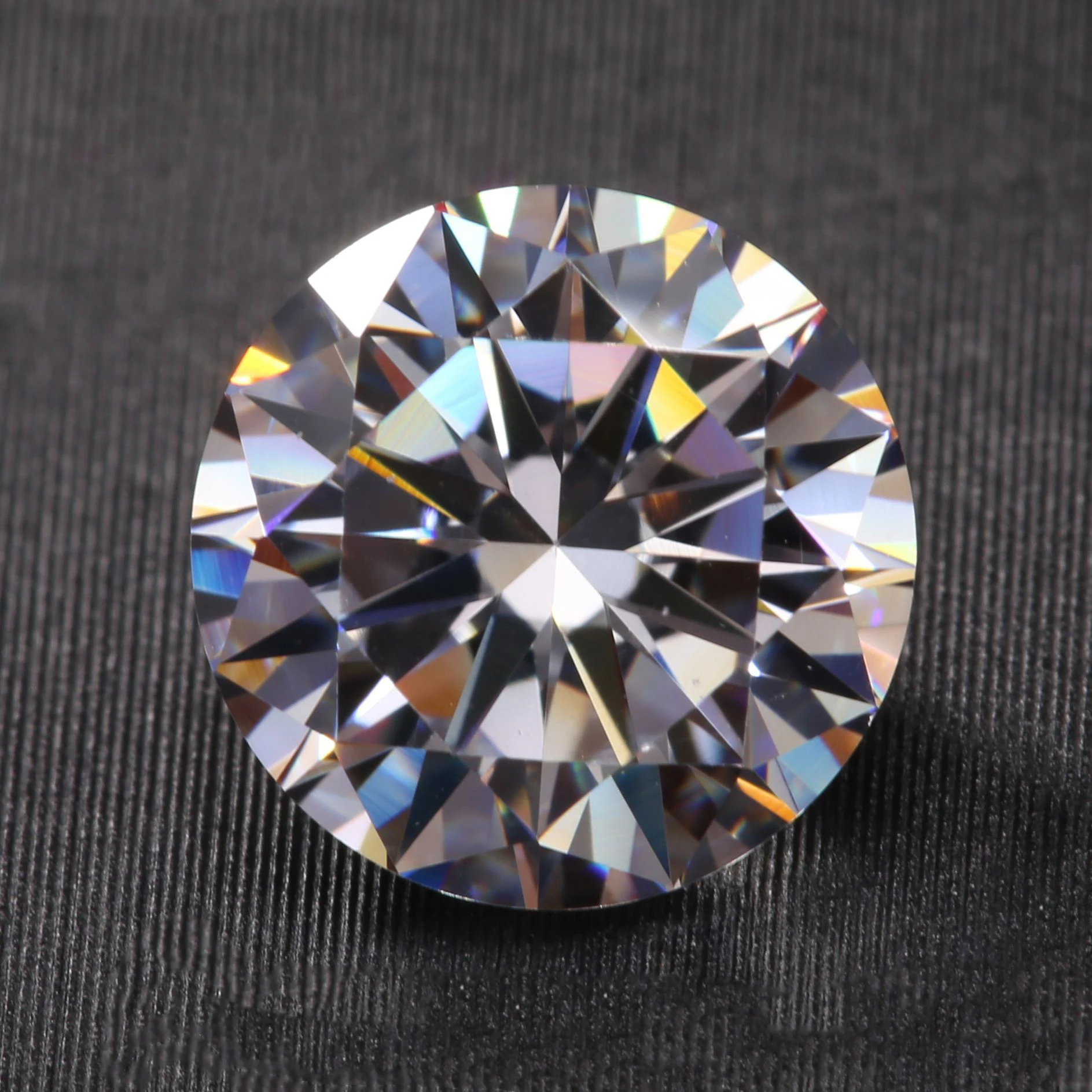 Wholesale 3MM-12MM Round Shape Colorful Synthetic Cubic Zircon 5A Round Cut CZ Stone Loose Gemstones Cubic Zirconia