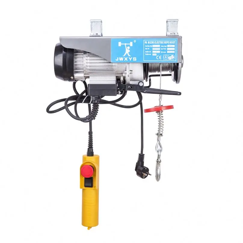 Portable 200kg/400kg 220V Wire Rope Mini Electric Hoist Crane