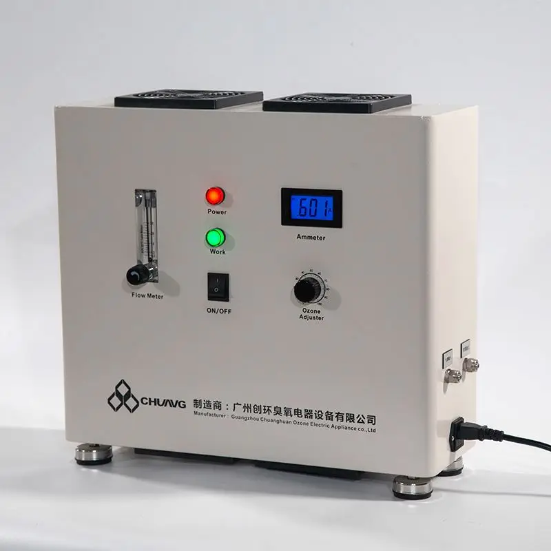 Continuous working ozone generator for laboratory water treatment