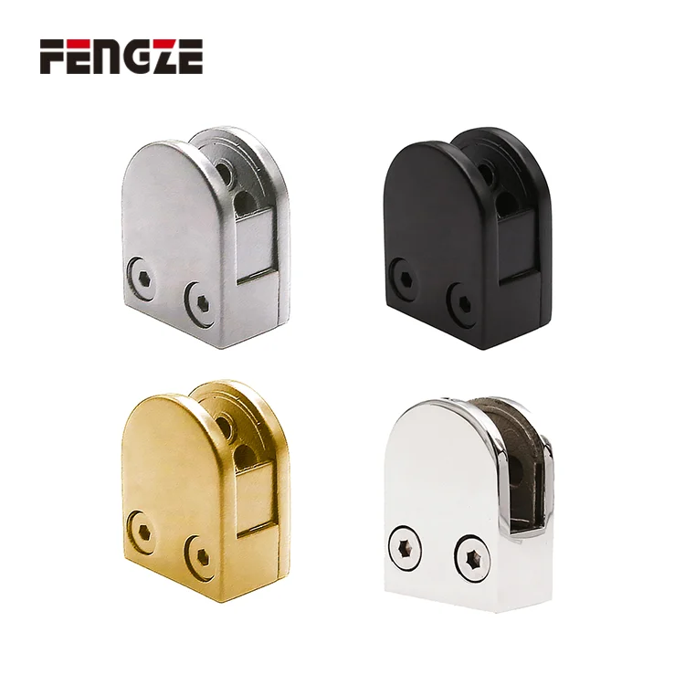 FENGZE Manufacture Balustrades Handrails Glass Railing Balcony Glass Railing Clamp