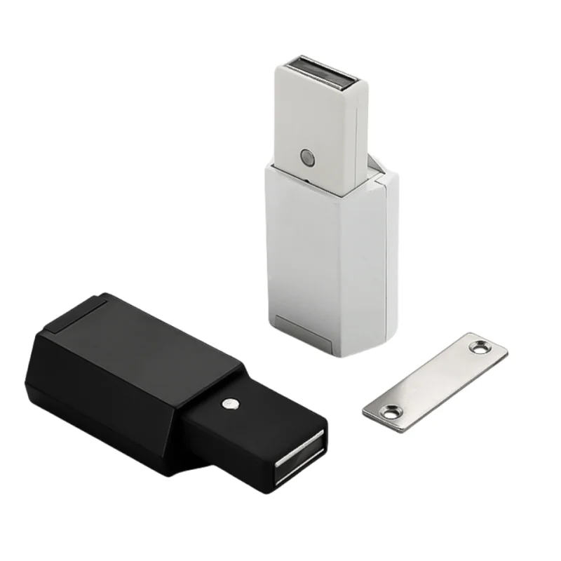 Furniture Plastic Rebound Magnetic Cabinet Push Open System Press Door Catches