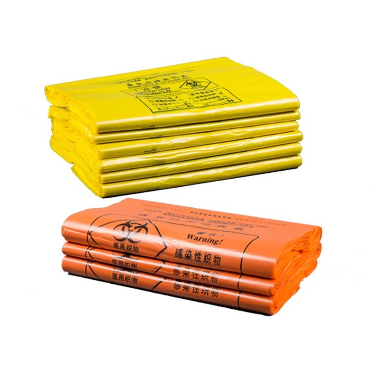 Plastic Biohazard Medical Garbage Bag Autoclave Plastic Garbage Bag