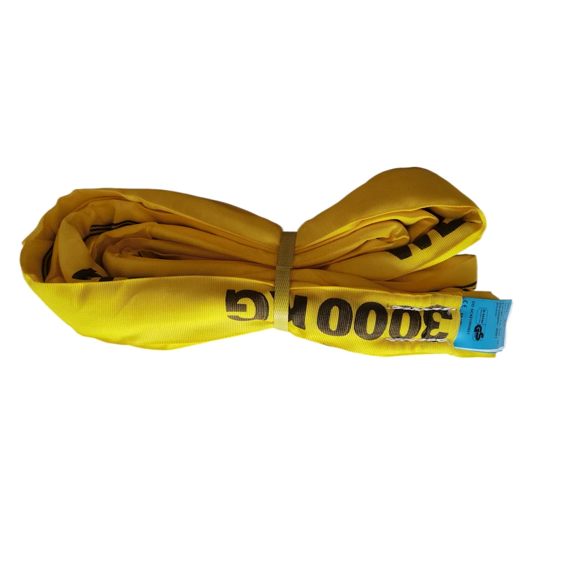  Various New Crane lifting sling High-strength Flexible Round Heavy Duty polyester webbing