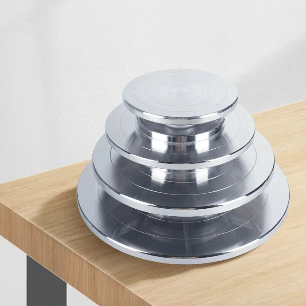 Pottery Wheel Rotating Turntable 11CM Double-Sided for DIY Clay Tools Ceramics Rotary Plate Pottery Turntable Tool