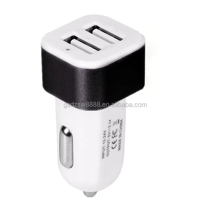  Универсальное автомобильное зарядное устройство с 2 Usb-портами 1 а для Iphone 7 8 Plus X XR 11 Samsung Huawei Android phone gps