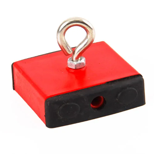 Easy 100 Lbs Underwater Fishing Magnet Holding and Retrieving Holding Magnet with Eyebolt