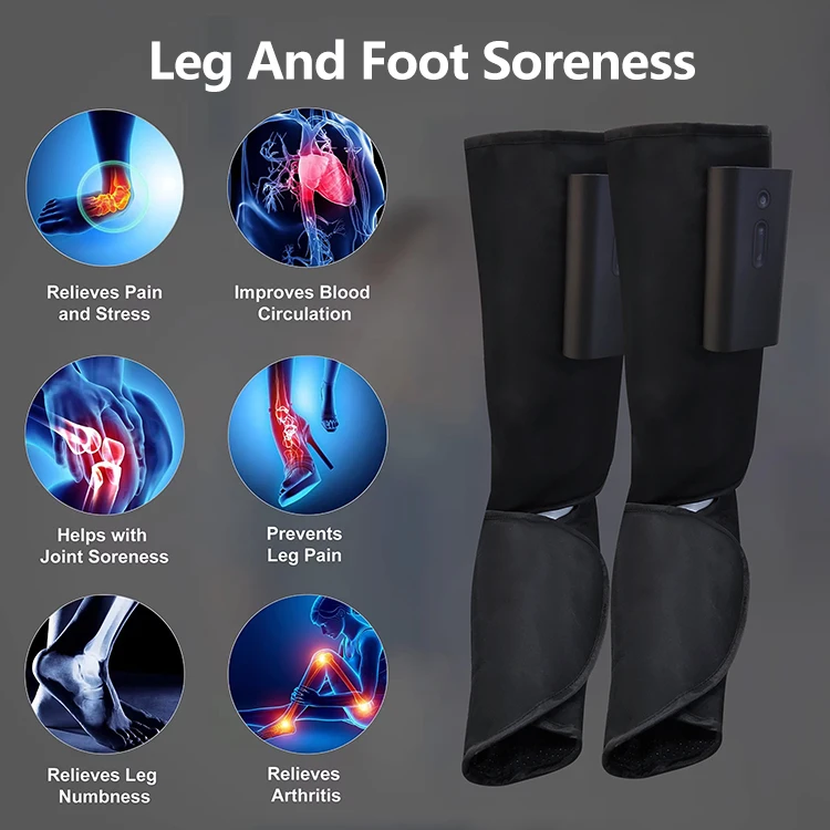 510K Electric Foot Massager Air Compression Leg Recovery System Foot And Leg Massager Machine