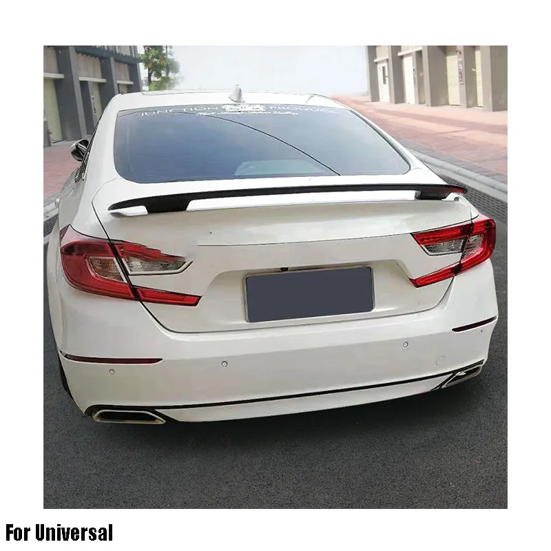 
ABS Primer Painted Back Rear Spoiler Lip Wing For universal car Rear Spoiler with light 