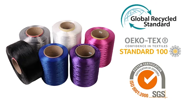 1680 denier 840 630D  nylon 6 green yarn filament braiding yarn fdy recycled