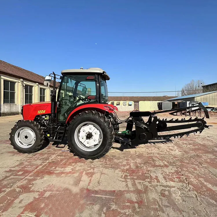 Tractor Mounted Attachment China Pipeline Ditcher Cheap Small Mini 3 Point Hitch Chain Trencher Farm Machine For Sale