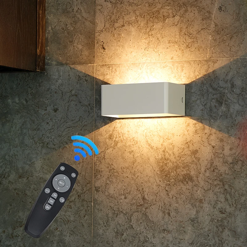 Диммируемая светодиодная настенная бра Беспроводная USB перезаряжаемая лампа 4 5 Вт вращающаяся Магнитная прямоугольная для чтения