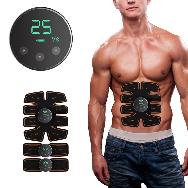 Grexemin ABS Stimulator Workout Equipment Ab Machine USB Rechargeable Gear Strength Training Equipment for Men and Women