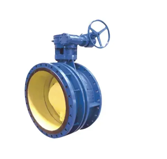 high quality factory manufacture butterfly valve stainless steel double eccentric flange soft seal butterfly valve