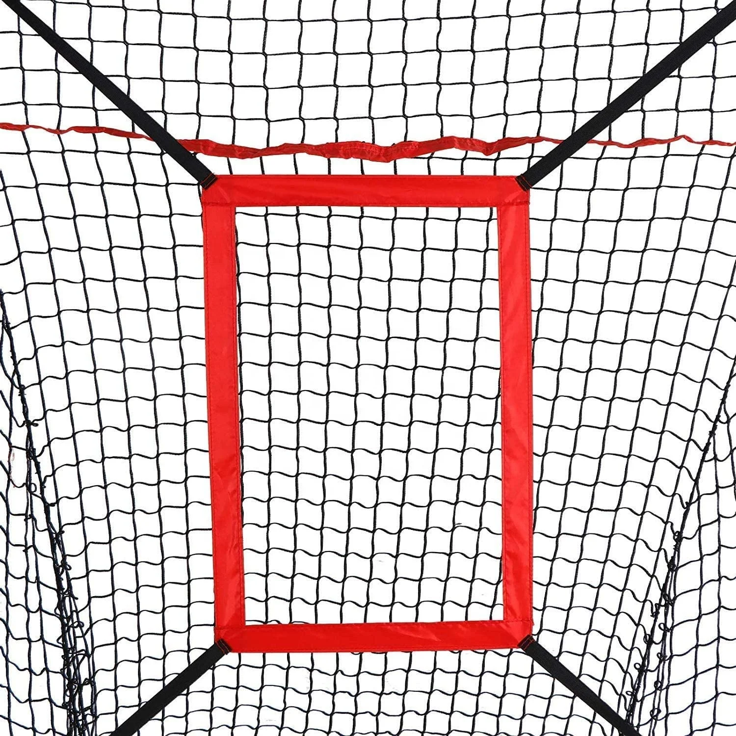 7ft Portable Softball Training Net Hitting Pitching Net Baseball Practice Net with Strike Zone