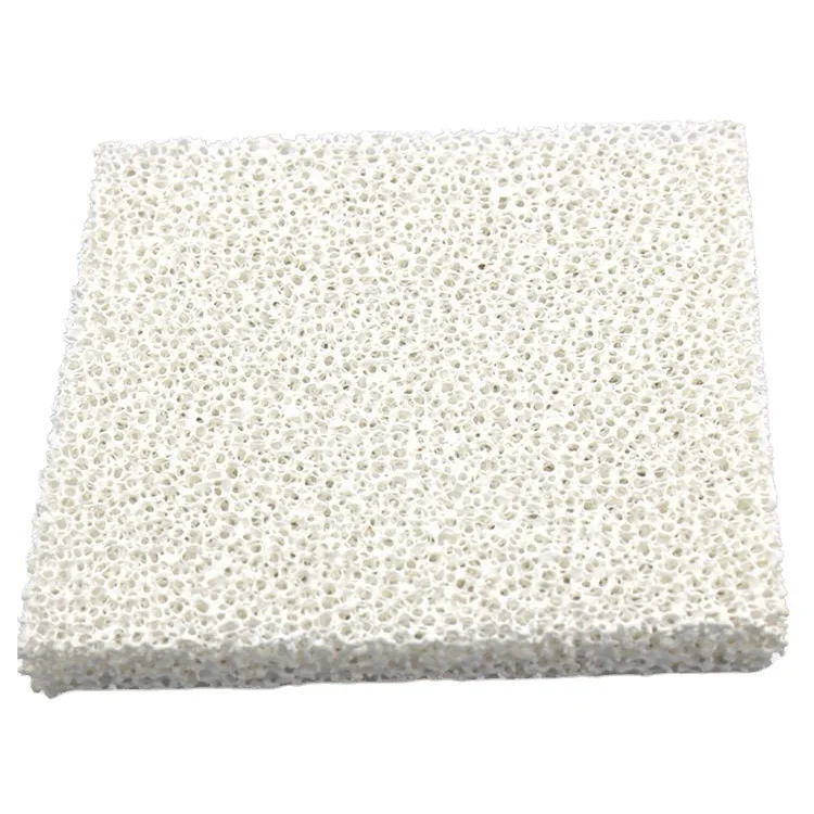 High Strength Foam Ceramic Filter Foam Ceramic Plate Alumina Porous Ceramic Foam Filter Plate
