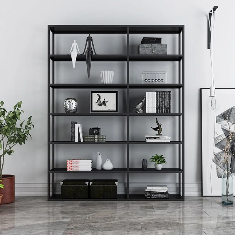 LONGLI OFFICE FURNITURE Tall storage steel display shelves office home use metal racks shelf decorating use
