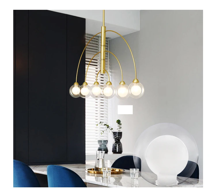 G9 Globe Ball Lamp Shades Double-wall Glass Chandelier Lampshade