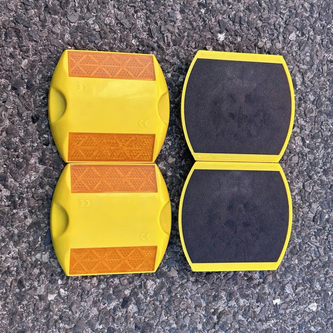 Plastic Road Studs White Cat Eye ABS Plastic Traffic Reflective Road Stud Lights Reflective lights