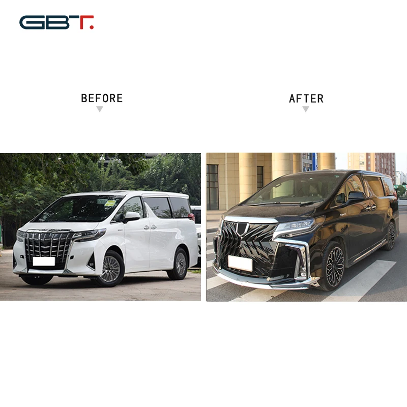 GBT Factory Direct Modification Part car body kits for Toyota alphard upgrade wald bodykit include grille restyle body kit alphard 30