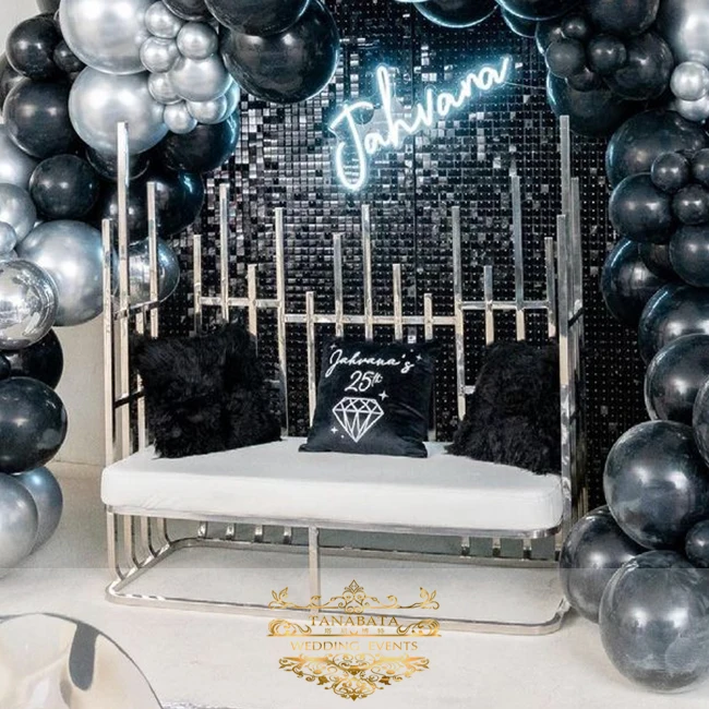 Клетка для птиц, Золотая свадебная мебель из нержавеющей стали, королевские стулья