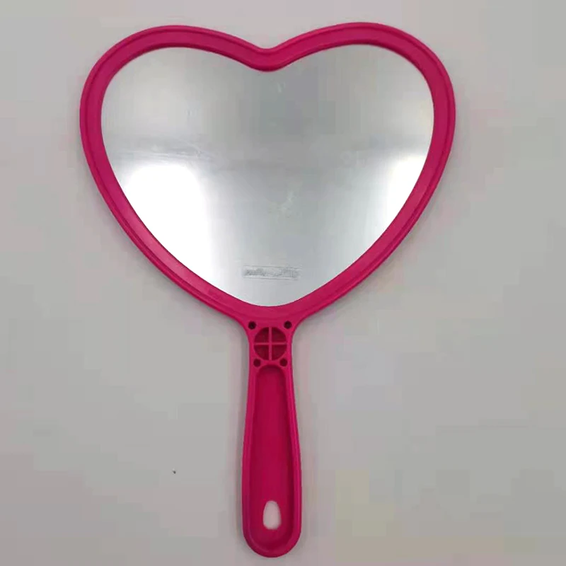 
New design 3D printing film person pattern holding love heart make-up mirror for children girls and women 