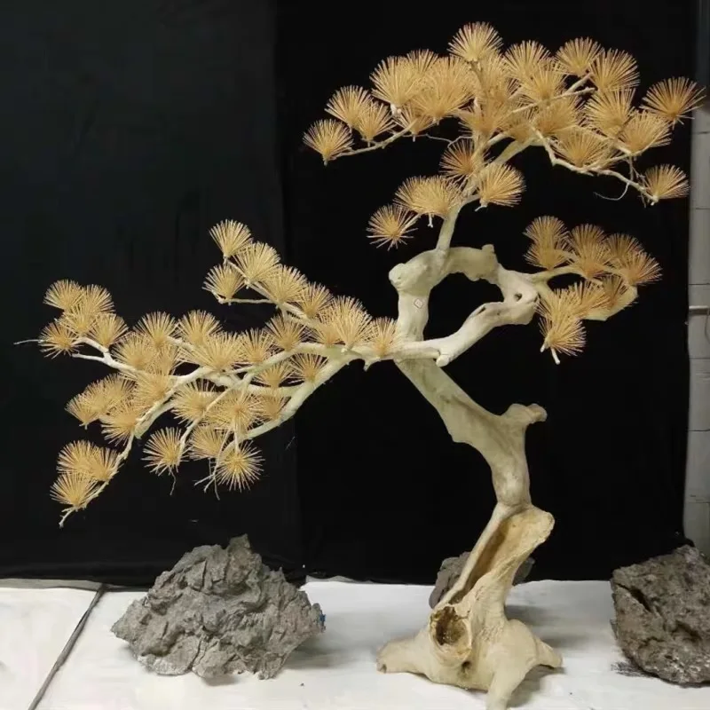 indoor home decorative small artificial cypress nature pines trees