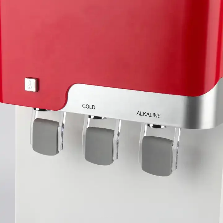Household Customized hot cold normal three taps RO water filter desktop water dispenser compressor cooling water cooler