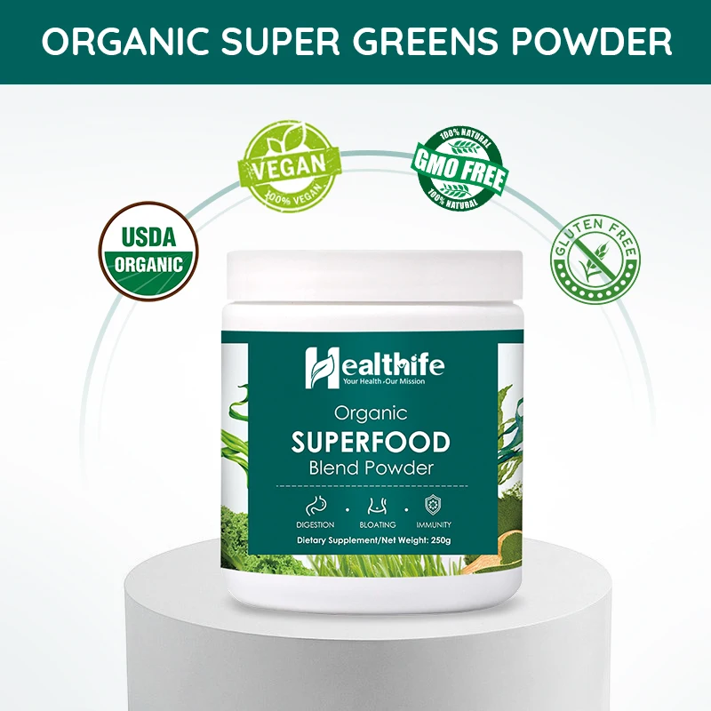 Healthife Supplements Super Food Mixed Greens Powder