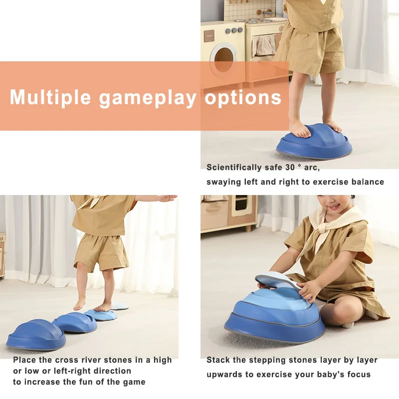 Kids Stepping Stones Exercise Balance Obstacle Course Sensory Training Equipment Sensory Toys for Autistic Children
