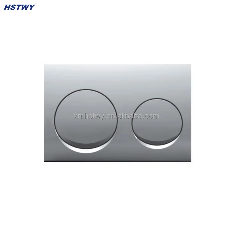 Matte Black Dual Flush Actuator Plate for Concealed Cisterns Toilet Push Buttons Compatible with Geberit Alpha 10