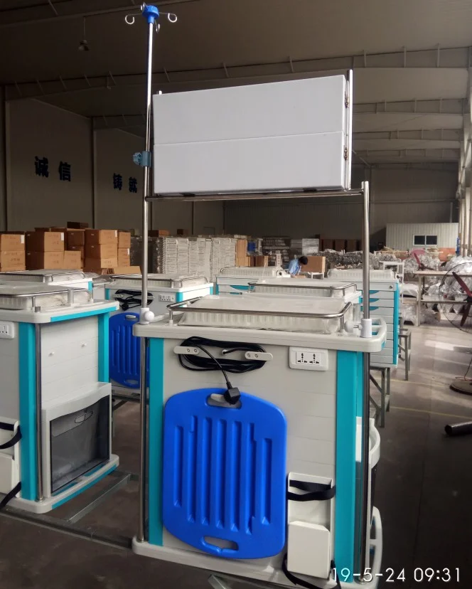 Hospital Anesthesia Emergency/Crash/ Rescue Cart Medical Trolley