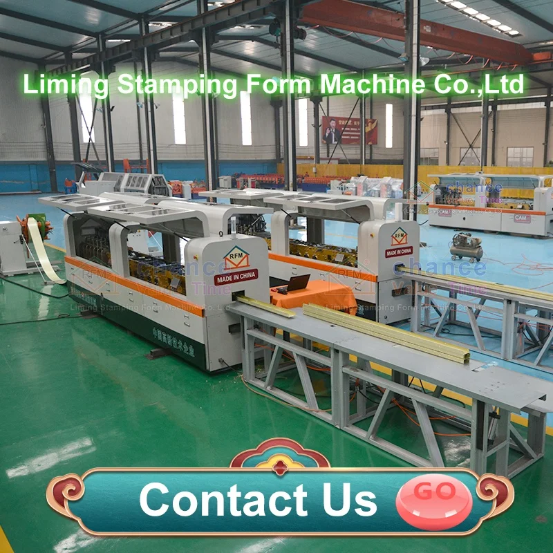 Liming Two in one Building material Fast speed c channel roll forming machine Omega profile light steel keel rolling machine