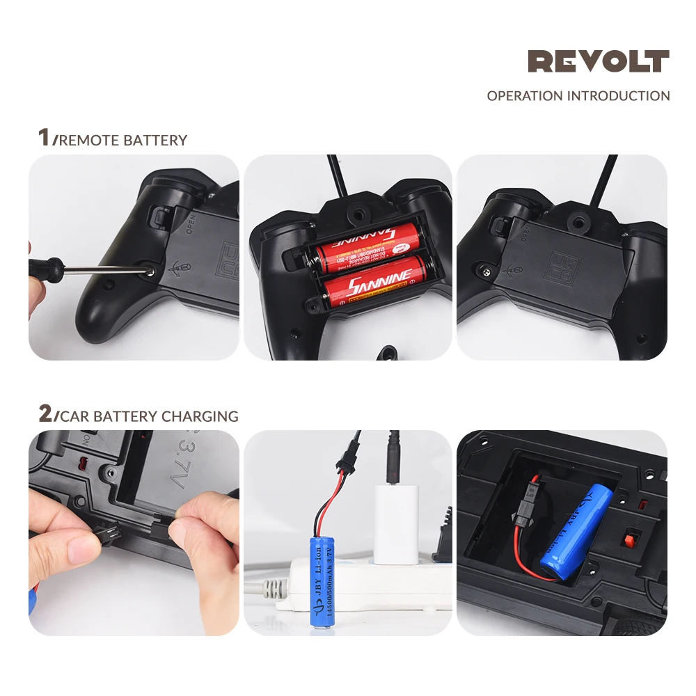 1:16 RC car 4 channels Remote Control Car with LED Lights Flexible Steering Long-Lasting Battery with TRY ME Button