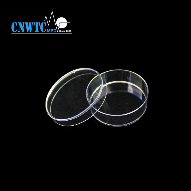 Sterile Disposable Plastic 90x15mm Two Rooms Petri Dish 60mm 35mm 150mm