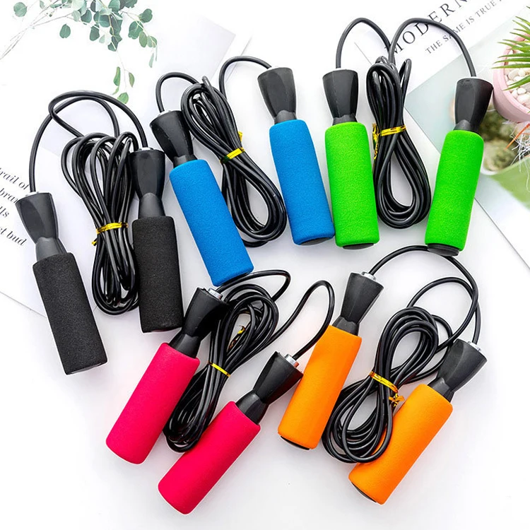 Wholesale Cheap Durable Adjustable Sponge Handles Fitness Equipment Fitness Training Jump Rope