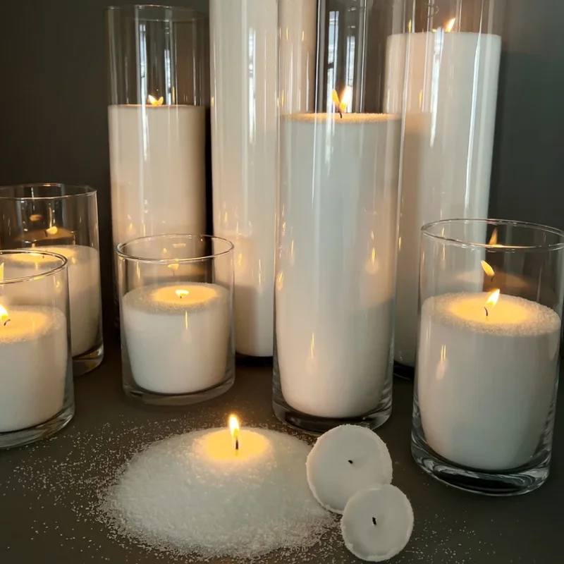 Custom Glass Jars Candle Green Candle Jars Scented Candles In Glass Jar