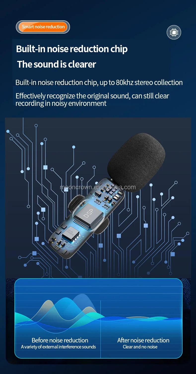 K8 wireless Lapel microphone professional podcast equipment Lavalier mic  k8 Wireless microphone for iphone Android mobile phone