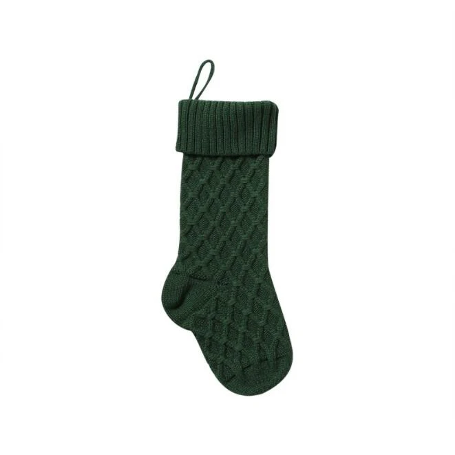 CFP G271 Blank Knit Stocking Stocked Cable Christmas Stocking