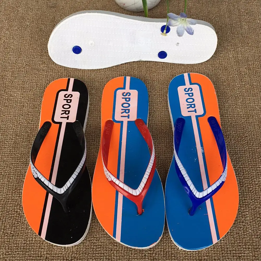 Platform Waterproof Striped Sleepers Rubber Slippers 2020 Women Summer Sandals Flip Flop