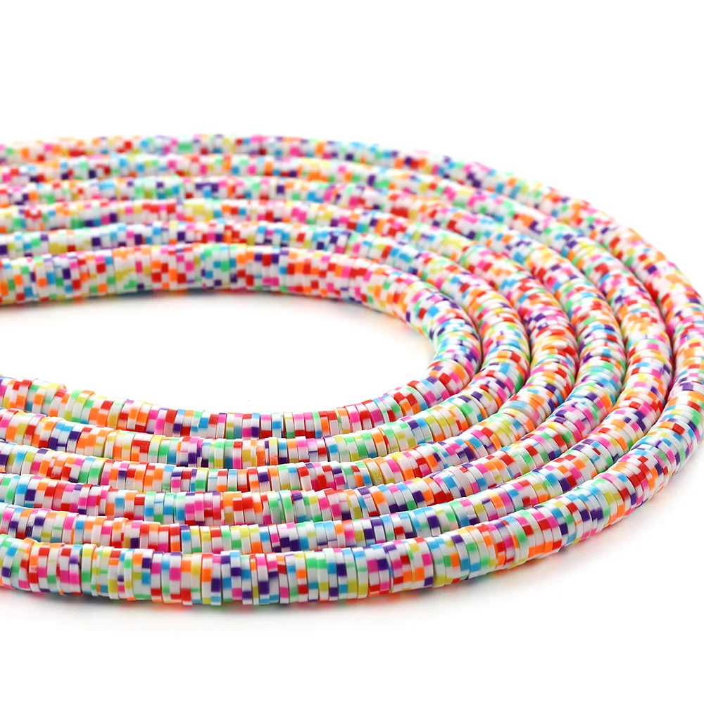 XuQian Hot Selling 4-6mm Polymer Clay Spacer Beads for Jewelry Making Accessories B0201