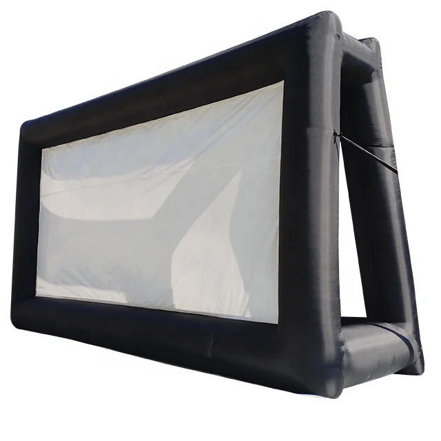Inflatable Rear Projection Screen For Sale Tv Projector Outdoor Theater Cinema Commercial Large Black Blow Up Movie Screen