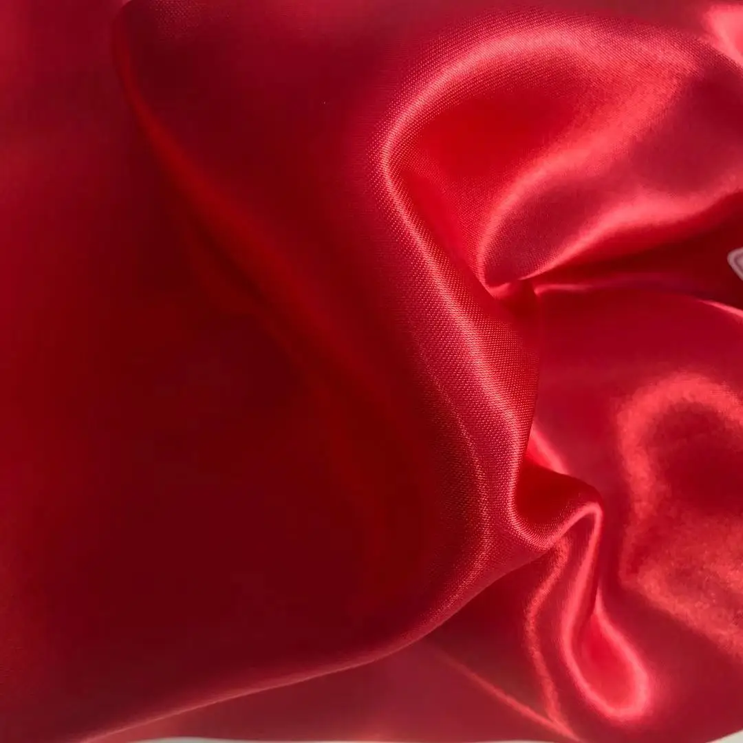 Hot selling  silver satin fabric for wedding on good price