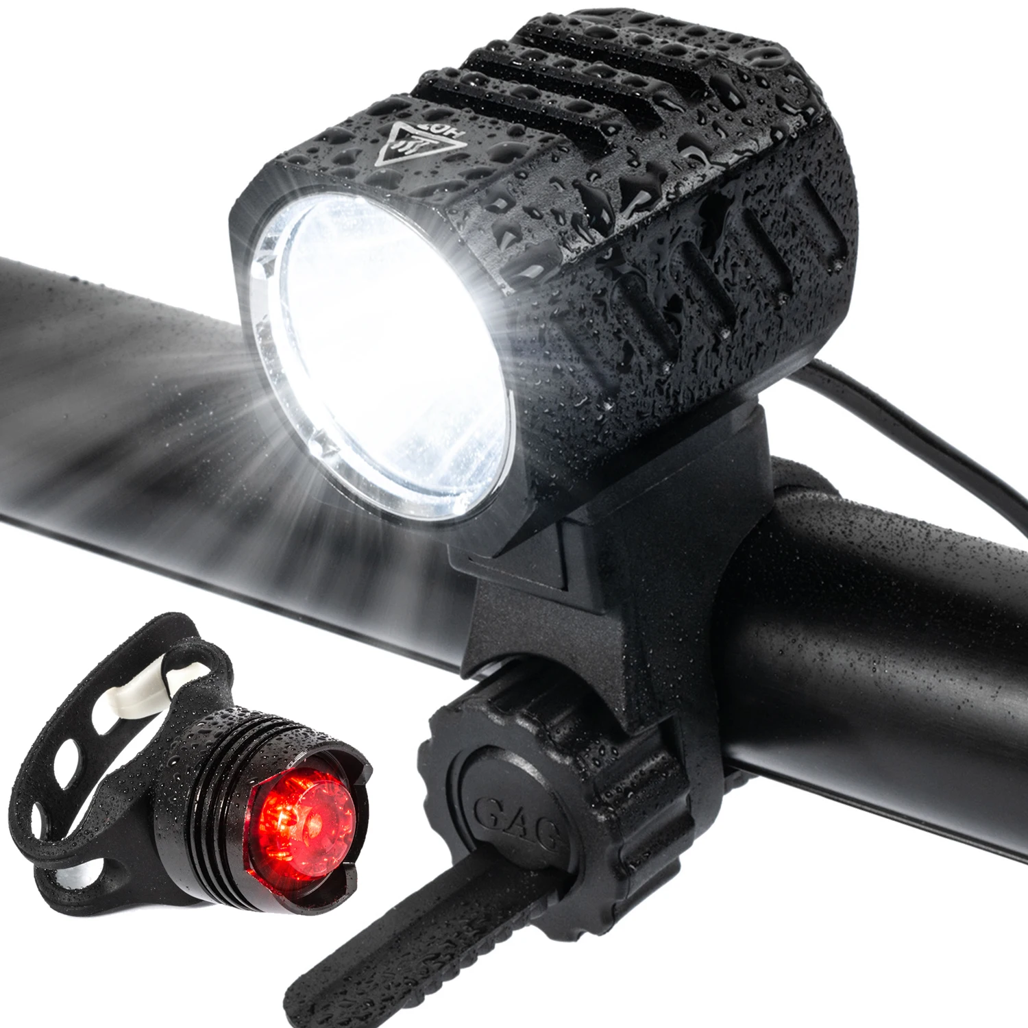 Urban Road Cycling Mountain Bike Set 1200 Lumen Split Bicycle Lamp Bicycle Front Lamp And Rear Fog Lamp