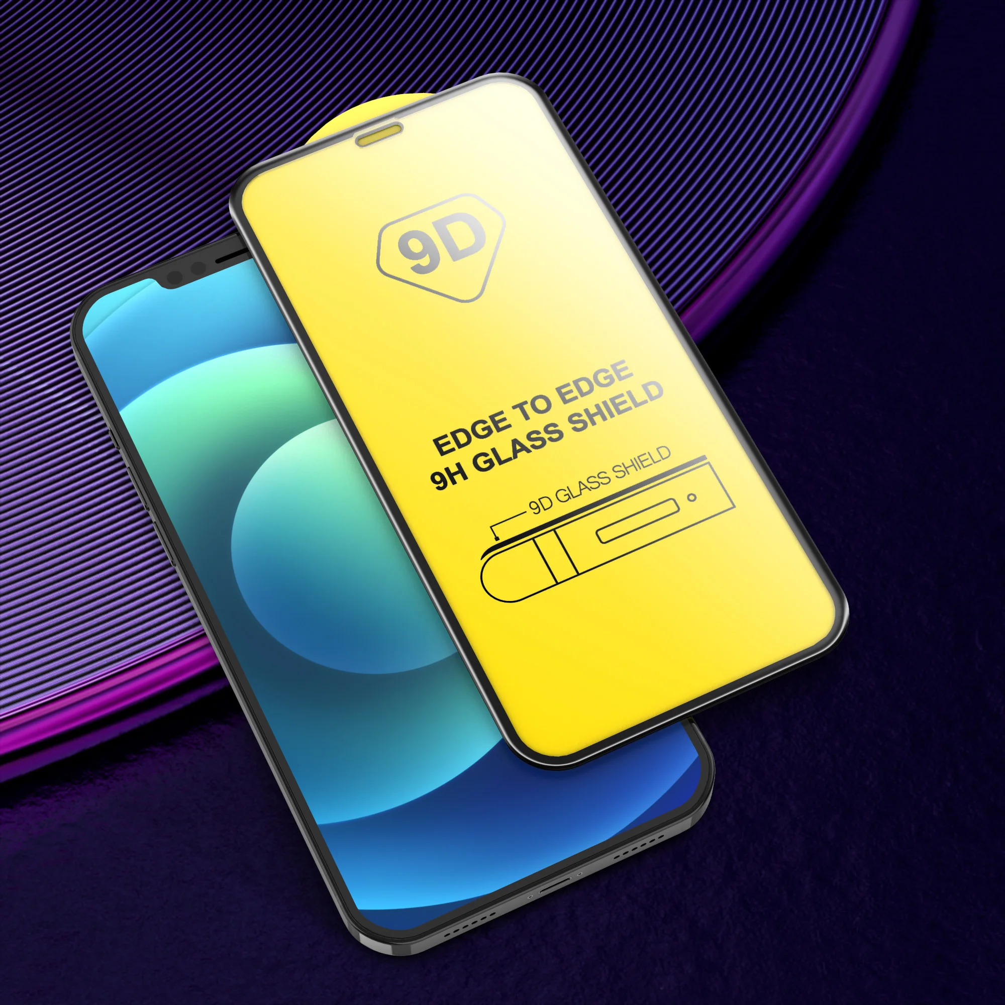 Заводская оптовая продажа защитное стекло 9D для экрана закаленное iPhone 13X8 Xr Xs Max 6 6s 7 8
