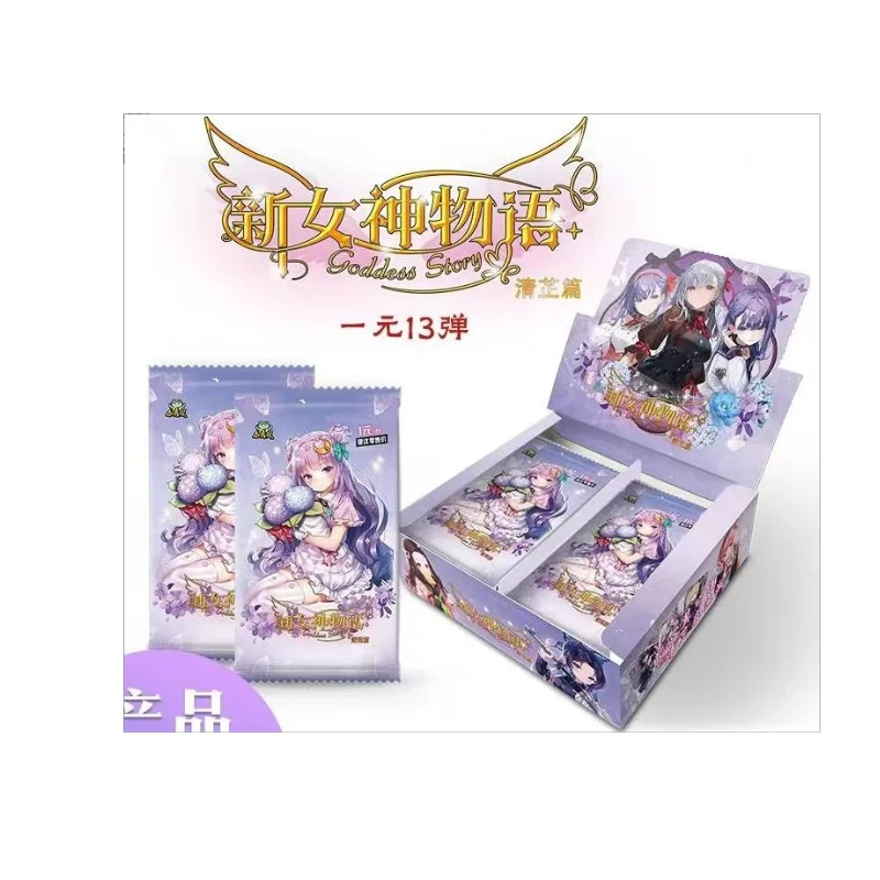 AHTEM 31 Styles  Anime Goddess Story Playing Cards Collection Thickened Swimsuit Goddess Design for Paper Material Game Fans