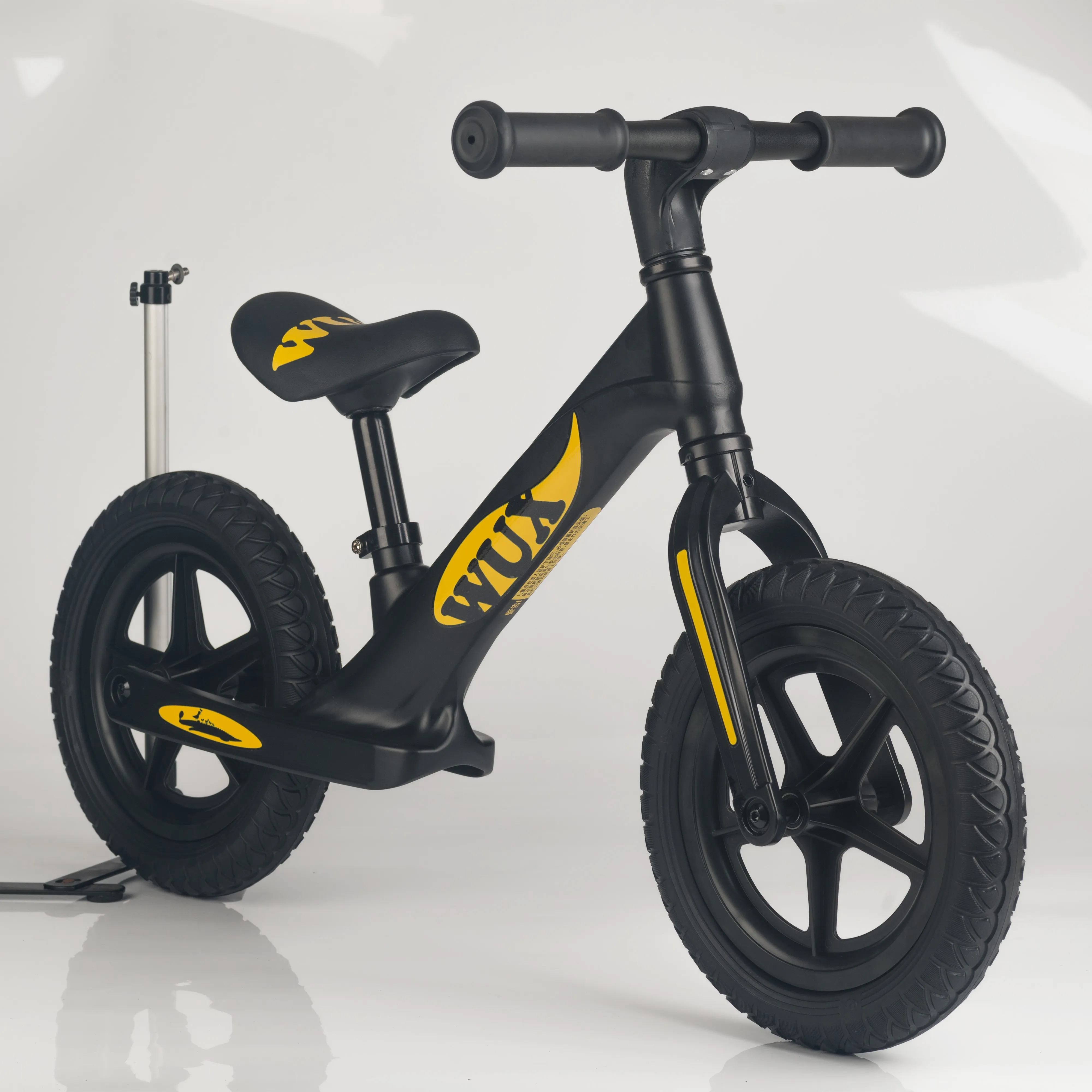 Легкий самобалансирующийся велосипед из магниевого сплава матовый черный уличный для детей от производителя