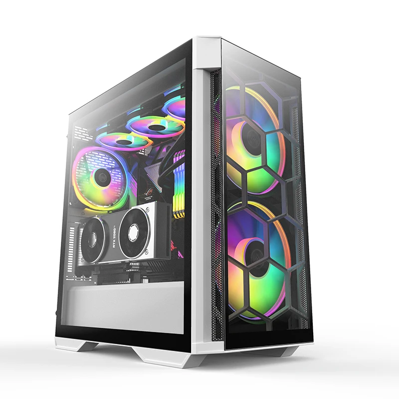 Предустановленный с 4 PWM ARGB вентиляторами atx Чехол Поддержка E-ATX чехол игровой ПК